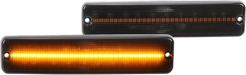 HECASA Pair LED Side Marker Light Compatible with 1987-1995 Jeep Wrangler YJ Replacement for CH2550105 56001424 Front Side Light Lamp 2Pcs Driver&Passenger Side - Clear Lens in Saudi Arabia