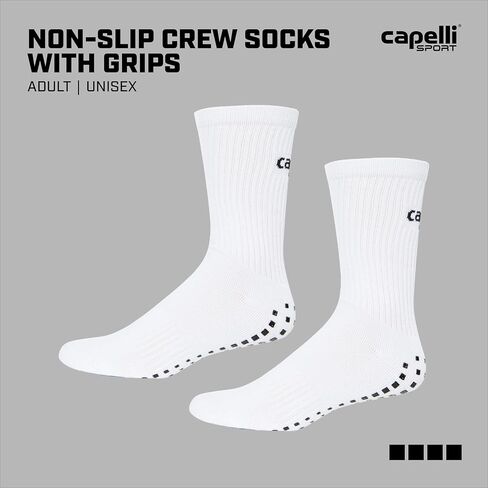 Capelli Sport Crew, Athletic Non Slip Grip Sock Pair for Men and Women in Kuwait