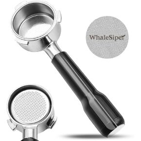 54mm Bottomless Portafilter & Puck Screen, 3-Ear Stainless Head, Compatible with Breville Barista Pro, Bambino Plus, Barista Express Impress, Infuser, Barista Touch, Duo-Temp Pro & Bambino