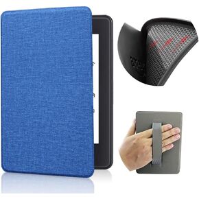 Case for 7" Kindle Paperwhite with Hand Strap - Ultra Slim PU Leather Smart Cover with Auto Sleep and Wake for Kindle Paperwhite 12th Generation - 2024 Release (Red) in Kuwait