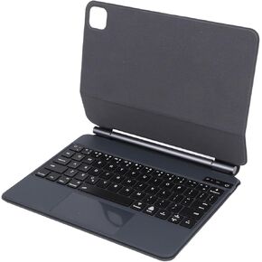 11 Inch Tablet Keyboard Case, Backlight TouchPad Magnetic Keyboard Protective Case for Tablet with Magnetic Stand, TPU Inner Layer, Efficient Typing and Shortcut Keys, Builtin