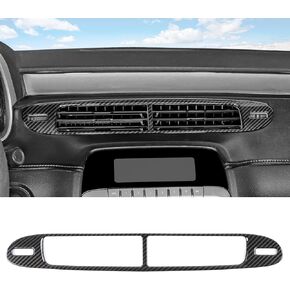 Jimen Compatible with 2011-2015 Chevrolet Camaro Center Console Air Vent Panel Cover Interior Trim (Red)