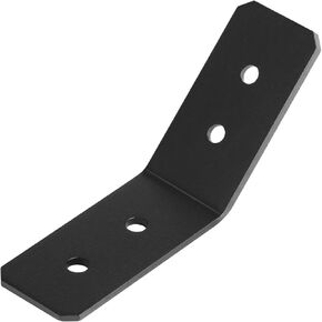 4 Pcs Flush Inside 45-Degree Angle Bracket Steel Tie Plate, 3" Width Heavy Duty Connector Brace, Outside 45 Degree Angle Knee Braces, Inside Joint for Butt-Join Post and Beam, Thickness 3 mm