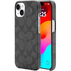 Coach Signature Canvas Two Piece Detachable Wallet Folio iPhone 15 Case, Compatible with Wireless Charging - Signature Tan