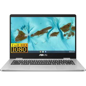 ASUS Chromebook Flip 14" FHD Touch Laptop, MediaTek Kompanio 520, 4GB RAM, 64GB eMMC, MediaTek Integrated Graphics, 720p HD Webcam, Chrome OS, WiFi 6, Gray Green(Renewed)