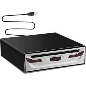 Car Stereo External Car Universal CD Player USB Connection Portable CD Player for Car Android Navigation/TV/MacBook pro/Laptops Desktops with USB Port Plug and Play