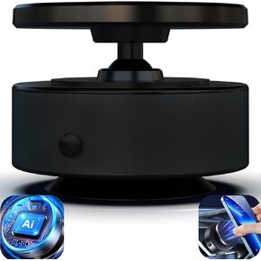 360 Rotatable Suction Cup Phone Mount, Car Magnet Phone Mount with Electric Suction Cup Vacuum Suitable for Car/Dashboard/Gym/Mirror/Bathroom/Smooth Surface, Compatible Magsafe iPhone/Android(Silvery)