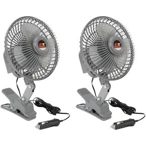 Performance Tool W1658 6-Inch Oscillating Fan (12v w/clamp) - Ideal for Cars, Trucks, RVs, Boats, and More to Keep You Cool and Comfortable On The Go