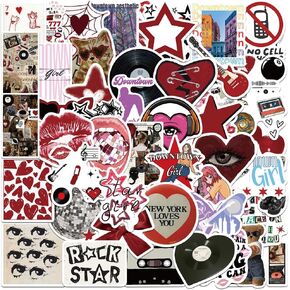 50Pcs Gaming Stickers for Boys, Water Bottle Stickers for Kids, Waterproof Vinyl Video Game Stickers for Laptop Skateboard Guitar Luggage
