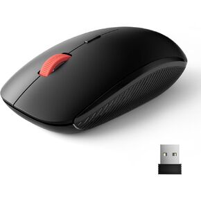 الماوس اللاسلكي USB ، 2.4 جرام صامت فأر كاسوسيه سليم رفيع مع تمرير معدني ، 1600 نقطة في البوصة و 24 شهر in Kuwait