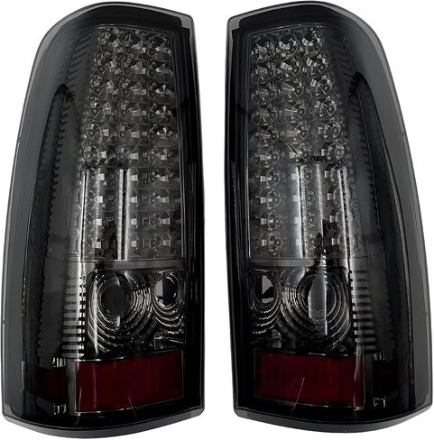 Red LED Tail Lights Assembly compatible with 2003 2004 2005 2006 Chevy Silverado 1500 1500HD 2500 2500HD, 2007 Silverado Classic Driver & Passenger Side in Saudi Arabia