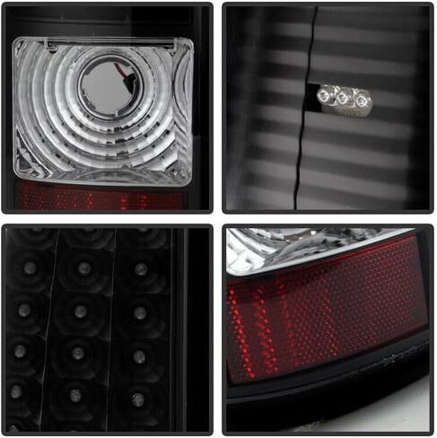 Red LED Tail Lights Assembly compatible with 2003 2004 2005 2006 Chevy Silverado 1500 1500HD 2500 2500HD, 2007 Silverado Classic Driver & Passenger Side in Saudi Arabia