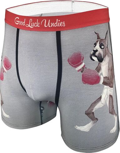 Good Luck Undies Men's Cats & Dogs Boxer Brief Underwear in Kuwait