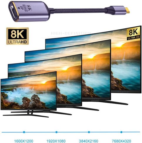 XIWAI USB-C Type C إلى HDMI Cable HDTV Adapter 4K 60Hz 1080p للآلام والهاتف والكمبيوتر المحمول in Kuwait