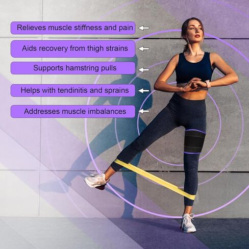 دعم دعامة الفخذ من سوبرجير، أكمام ضغط رباعية قابلة للتعديل، لف الفخذ من النيوبرين، أكمام مضغوطة للساق العلوية للنساء والرجال، رائعة لاستعادة إجهاد إصابة العضلات، أسود in Kuwait