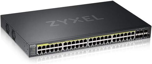 Zyxel 8-Port Gigabit Ethernet Layer 2 Managed Poe+ Switch بميزانية 180 واط و 2 جيجابتة كومبو ووضع السحابة الهجينة [GS2220-10HP] in Kuwait