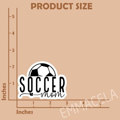 (3PCS) Soccer Ball Sticker with Mini Heart, Soccer Decals, Sport Sticker for Soccer Players, Soccer Fan, Soccer Team– Waterproof Vinyl Decal for Books Laptop Phones Tumblers Water Bottles 3 x 3 Inch in Kuwait