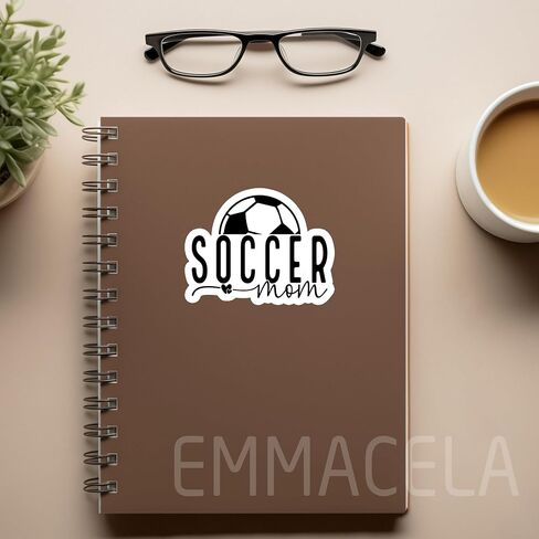 (3PCS) Soccer Ball Sticker with Mini Heart, Soccer Decals, Sport Sticker for Soccer Players, Soccer Fan, Soccer Team– Waterproof Vinyl Decal for Books Laptop Phones Tumblers Water Bottles 3 x 3 Inch in Kuwait