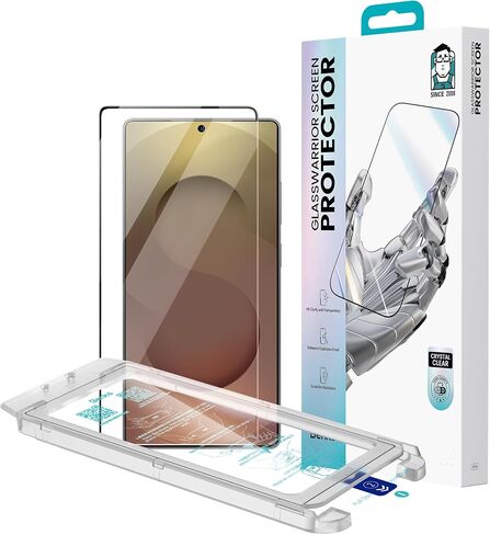 BENKS GlassWarrior HD Screen Protector for Galaxy S25 Ultra, 9H+ Shatterproof [Military-Grade Protection], Superior Scratch Resistance Ultra HD Tempered Glass Screen Protector in Kuwait