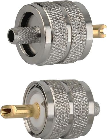 UHF PL259 PL-259 Connector Male Crimp for LMR400 RG8 9913 Cable Compatiable with Ham Radio (UHF Male lmr400 Pack 10) in Kuwait