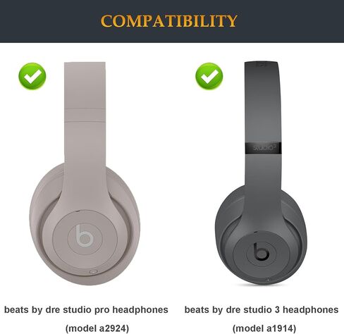 Beat Studio Pro Headband Replacement Parts as Same as Stock Arch Band Repair Kit Compatible with Beats by Dre Studio Pro/A2924 and Studio 3/A1914 Over-Ear Headphones (Black) in Kuwait