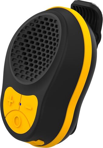 مقطع مكبر صوت قابل للارتداء على مكبر صوت Bluetooth Neck Meaker Bluetooth Wireless Mini Cleper مع ميكروفون 700mAh بطارية قوية حتى 24 ساعة عمر البطارية (أسود+أسود) in Kuwait