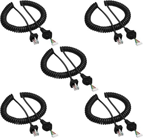 8-Pin RJ45 HM-152 Microphone Mic Cable Cord for ICOM F121/S F221/S F221 F520 F521 IC-2100 IC-7000 IC-V8000 Radi (1) in Kuwait