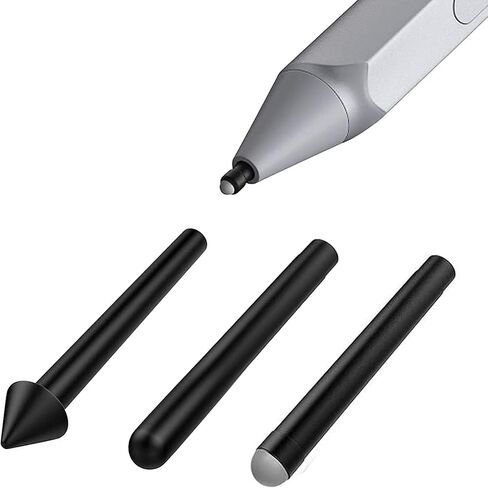 TiMOVO Pen Tips for Surface Pen, (3 Pack, Original HB Type) Original Surface Pen Tips Replacement Kit Fit Microsoft Surface Pro 2017 Pen (Model 1776) & Surface Pro 4 Pen - Black in Kuwait