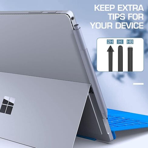 TiMOVO Pen Tips for Surface Pen, (3 Pack, Original HB Type) Original Surface Pen Tips Replacement Kit Fit Microsoft Surface Pro 2017 Pen (Model 1776) & Surface Pro 4 Pen - Black in Kuwait