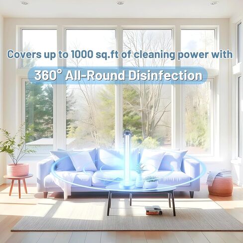 Powerful 38W UV Sanitizer Light | Ultraviolet Light, 110V, Powerful UVC Light, 185nm O-zone UV Lamp for Home, Office, Hotel, School in Kuwait