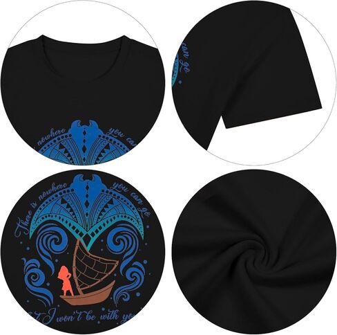 Magic Princess Shirt Women Ocean Princess Shirts Movie T Shirts Hei Hei Vacation Holiday in Kuwait