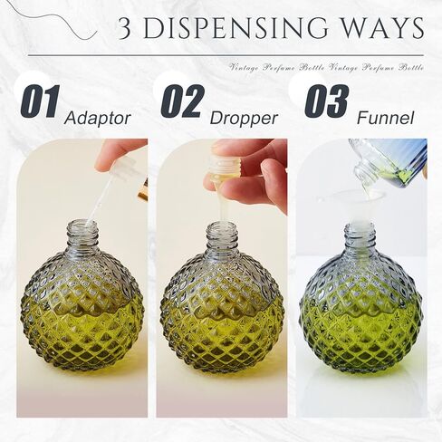 4 Pcs 100ml Retro Perfume Bottles Pink Empty Perfume Glass Bottle Refillable Decorative Bottles Fine Mist Spray Bottles for Women Perfume Atomizer Sprayer with Refill Tool for Travel in Kuwait