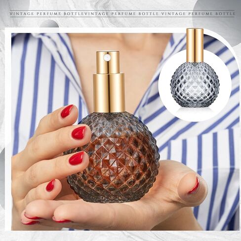 4 Pcs 100ml Retro Perfume Bottles Pink Empty Perfume Glass Bottle Refillable Decorative Bottles Fine Mist Spray Bottles for Women Perfume Atomizer Sprayer with Refill Tool for Travel in Kuwait