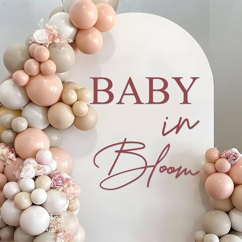Oh Baby Sign for Backdrop, Large Adhesive Sign Decal Oh Baby Letters Sticker Wall Decor Balloons Arch Backdrop for Baby Shower Party Supplies Decorations in Saudi Arabia