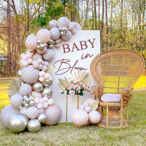 Oh Baby Sign for Backdrop, Large Adhesive Sign Decal Oh Baby Letters Sticker Wall Decor Balloons Arch Backdrop for Baby Shower Party Supplies Decorations in Saudi Arabia