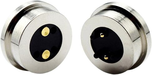 1Pair 1Pin/2Pin/3Pin/4Pin/5Pin Round Magnetic Pogo Pin Connector,12V 3A DC Power Male+Female Socket Charge Spring Loaded Magnet Pogo Pin Connector DC Power Charging Connector Power Socket (4Pin-A) in Kuwait