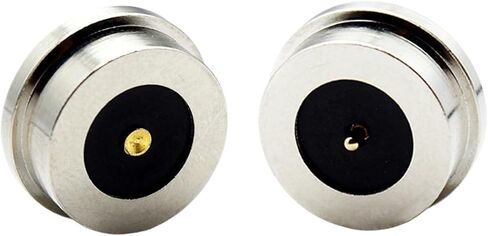 1Pair 1Pin/2Pin/3Pin/4Pin/5Pin Round Magnetic Pogo Pin Connector,12V 3A DC Power Male+Female Socket Charge Spring Loaded Magnet Pogo Pin Connector DC Power Charging Connector Power Socket (4Pin-A) in Kuwait