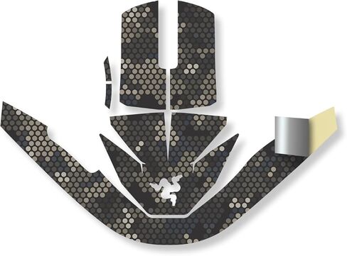 Glossy Glitter Mouse Skin Compatible with Razer Viper V3 Pro - Houndstooth - Premium 3M Vinyl Protective Wrap Decal Cover - Easy to Apply | Crafted in The USA by MightySkins in Saudi Arabia