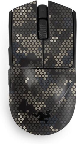 Glossy Glitter Mouse Skin Compatible with Razer Viper V3 Pro - Houndstooth - Premium 3M Vinyl Protective Wrap Decal Cover - Easy to Apply | Crafted in The USA by MightySkins in Saudi Arabia