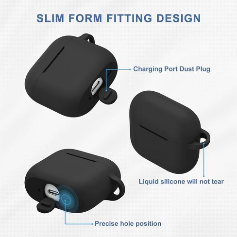 Meliya for Airpods 4 Case Cover 2024 مع حبل الحبل والفوقية ، حالة حماية من السيليكون الناعمة لحالة الجيل الرابع من Apple Airpods ، الحماية الكاملة ، دعم الشحن اللاسلكي (شاي الحليب) in Kuwait