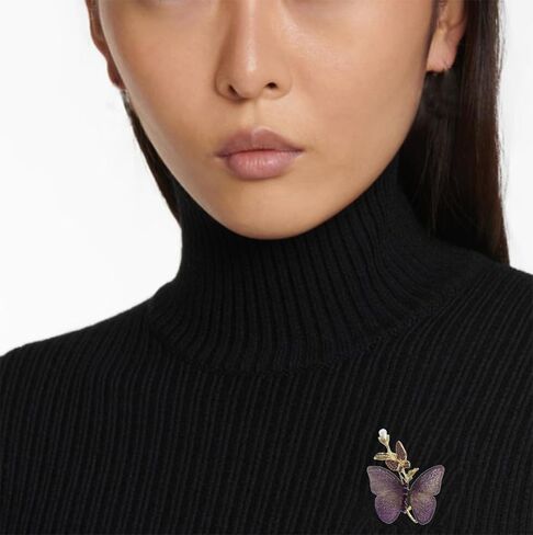 CZ Rhinestone Butterfly Brooch Pin for Women Classic Animal Insect Brooches for Wedding Party Sparkly Crystal Butterfly Suit Jewelry Gifts in Saudi Arabia