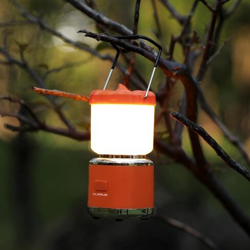 KLARUS CL8 Small Camping Lantern & Light, Pumpkin Pocket Rechargeable Camping Flash Light Tent Light, Hanging Hook, USB-C Port, IPX5 Waterproof in Kuwait