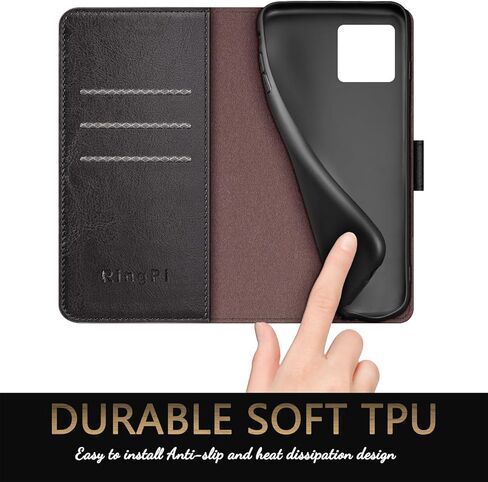 بالنسبة إلى iPhone 14 Pro Max 6.7 "حالة الهاتف [RFID LOCKING LEATHY] ، [3 فتحة بطاقة الائتمان] Flip Folio Book Protector ، حافظات حامل الحامل ، والنساء من أجل غطاء محفظة Apple 14 Promax ، بني فاتح in Kuwait