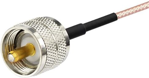 Superbat CB Coax Cable 3ft RG8X Coaxial Cable UHF SO239 Female to PL259 Male Jumper for Ham Radio Duplexer Tuner Dummy Load SWR Meter Switch Monitor etc. in Kuwait
