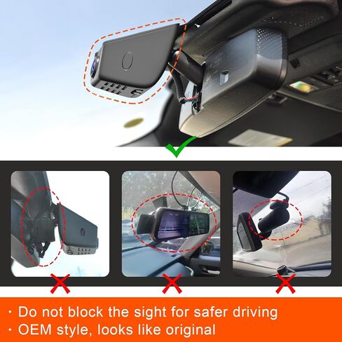 4K Dash Cam Custom for Ford Escape Gen4 2020 2021 2022 2023 2024, UHD 2160P Video, WiFi & App, 128GB Card in Kuwait