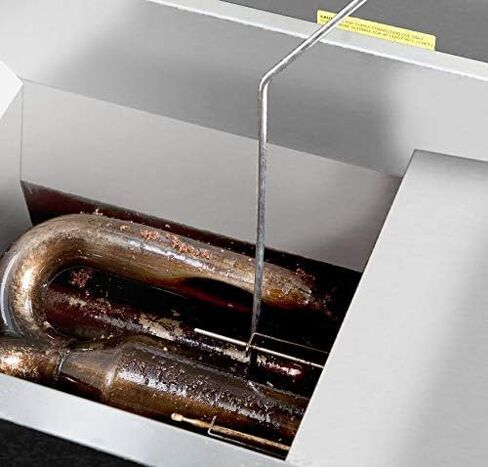 V-Shaped Deep Fryer Strainer Scoop, Frying Food Scoop, Skimmer Spoon, Deep Fryer Scoop, Oil Strainer & Food Crumbs Strainer for Busy Restaurants, Hotel & Home Kitchen Utensils by FryOilSaver Co. in Kuwait