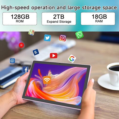 ATOZEE Tablet with Keyboard Android 13 Tablets 2 in 1 Tablet 12GB+128GB, 10 inch Tablets Set Include Case Mouse Stylus Pen, 10.1" Tableta HD Dual Camera 2.4G/5G Wi-Fi WIFI6 BT5.0 Game Tab PC in Kuwait