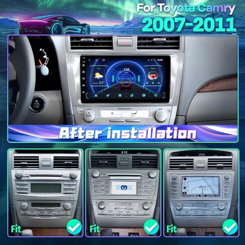 8 Core 2G+32G Car Radio Stereo for Toyota Camry 2015 2016 2017,10.1" HD Touch Screen Radio Carplay Andriod Auto Player Headunit Support for JBL GPS SWC DSP FM/RDS Mic Backup Camera in Saudi Arabia