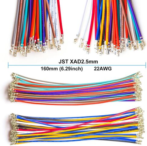 JST Connector Kit ، JST 2.0 JST-PA 2.0MM 2P 3P 4P 5P 6P 7P 8P 9P 10P CONNECTOR مع سلك 22AWG مسبقًا (KI-JST-A-PA) in Kuwait