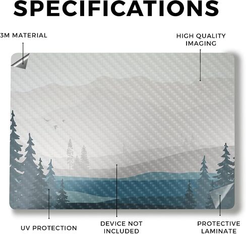 Laptop Skin Compatible with Alienware M18 R2 (2024) - Winter Rock - Premium 3M Vinyl Protective Wrap Decal Cover - Easy to Apply | Crafted in The USA by MightySkins in Kuwait